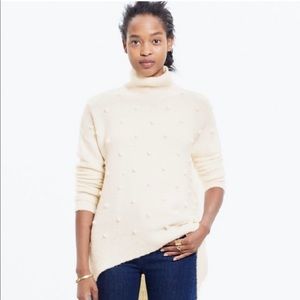 Madewell Pom / Dot Turtleneck Sweater